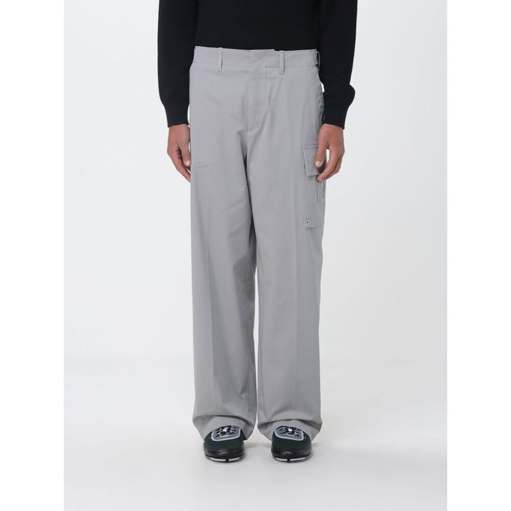 Fendi Men New Rich Cotton Gabardine Trousers Fendi